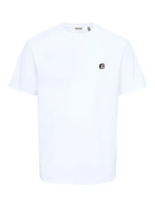 only & sons - T-Shirt mit Logo-Stickerei weiß - Gr. - M