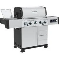 Gasgrill Imperial QS 590 IR edelstahl, mit Infrarot-Seitenbrenner und Heckbrenner, iQue Smart Steuerung