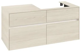 Villeroy & Boch Waschtischunterschrank Collaro C083B0 1200x548x500mm m. Bel. 4 Ausz. Waschtisch re W C083B0AA
