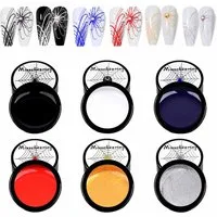 KINSI Nagellack-Set 6 Farben Gel Nagellack Set, Drahtziehen UV Aushärtung, 5ml Nagelgel, 6-tlg., Schnelltrocknend, vegane Formel