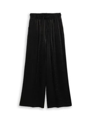 TOM TAILOR Denim - Wide Leg Fit Palazzo Hose schwarz - Gr. - XS