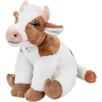 Teddys Rothenburg Kuscheltier Kuh sitzend 18 cm braun-weiß Plüschtier Stoffkuh