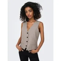 ONLY Anzugweste ONLLINDA S/L MEL FIT WAISTCOAT TLR NOOS mit Knopfleiste