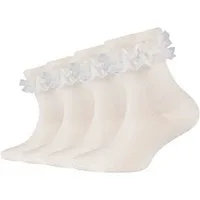 Camano Socken ca-soft (4-Paar) mit romantischem Rüschendesign