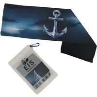 speecheese Sporthandtuch Anker im Aquarellstil Eishandtuch für Maritim Fans