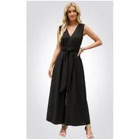 Cupshe Culotte-Overall Eleganter Jumpsuit mit Wickeloptik