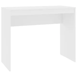 vidaXL Schreibtisch, Weiß, Holz, Rechteckig, Säule, 90x72x40 cm, Arbeitszimmer, Schreibtische, Bürotische