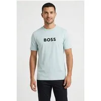 BOSS GREEN T-Shirt TS Logo reine Baumwolle, Regular Fit, Rundhalsausschnitt