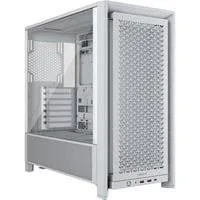 FRAME 4000D , Tower-Gehäuse weiß, Tempered Glass
