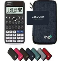 CASIO Taschenrechner fx-991DE X ClassWiz inkl. WYNGS Schutztasche Blau