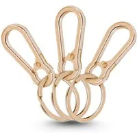 WEBBOMB Karabiner Schlüsselkarabiner robust 10 Schlüsselringe keychain Schlüsselanhänger