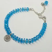 GOLDEN Silberarmband Swiss Blue Topaz Armband Edelstein Schmuck Silber Handmade