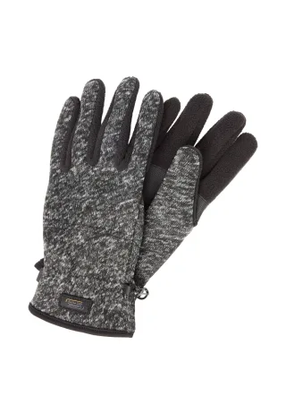 camel active - Strickhandschuhe mit elastischem Bündchen stone grey - Gr. - XL