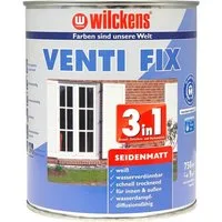 Wilckens Farben Tür- und Fensterlack Venti Fix 3in1 Weiß seidenmatt 750 ml ventilierender Deckanstrich