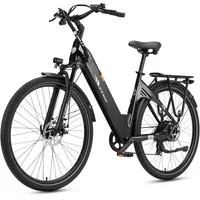 TTGO E-Bike Cityrad 28 Zoll, 120km, Elektrofahrrad für Damen und Herren, Tiefeinsteiger, 7 Gang SHIMANO, Kettenschaltung, Heckmotor, 650 Wh, (für ca. 160–195 cm), 5 Stufen, Leicht nur 26kg, Pedelec bis zu 125kg, Aluminiumrahmen