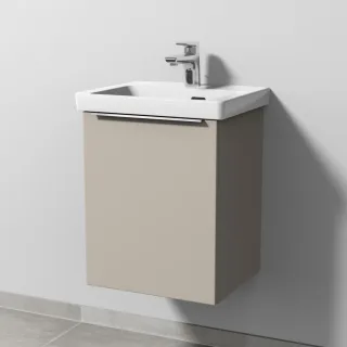 Sanipa 3way Waschtischunterbau zu Villeroy & Boch Subway 3.0 Waschtisch mit 1 Tür, Kaschmir-Matt UP8421U