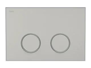 MEPA Frame Betätigungsplatte 2-Mengen Warmgrau-Mattweiß, 421053 421053