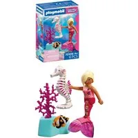 Playmobil® Meerjungfrau mit Seepferdchen (72109), Fantasy & Magic Konstruktions-Spielset, (6 St)