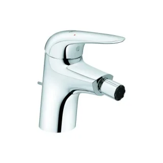 Grohe Eurostyle Bidetarmatur 23720003 chrom, mit Ablaufgarnitur, Griff geschlossen