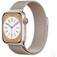 SmartUP Smartwatch-Armband für Apple Watch 11-1 / SE Ultra Metall Milanese Edelstahl Ersatzband, kompatibel mit allen Apple Watch Modellen, rostfreier Edelstahl
