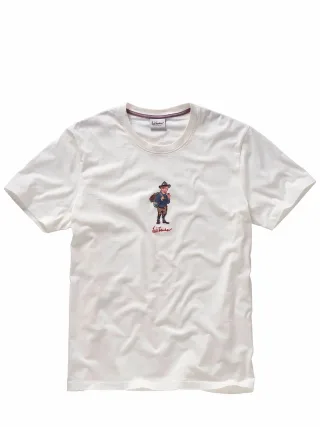 Luis Trenker Herren T-Shirt Lutrenki Beige 100 % Baumwolle