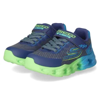 Skechers Low Sneaker QUANTROID  Blau - Gr. 31 -  Textil