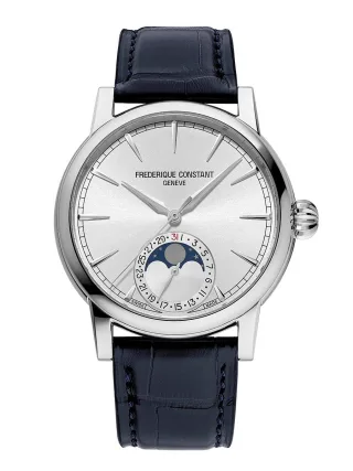 Frédérique Constant Classic Moonphase Blau Herren Armbanduhr FC-716S3H6