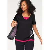 Venice Beach Funktionsshirt figurbetonende Passform, V-Ausschnitt, schnelltrocknend