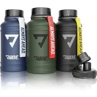 ABOVE. Trinkflasche Edelstahl 1.3L – BPA-frei, Auslaufsicher & Robust, mit Extra Trinkverschluss für Sport, Fitness & Outdoor