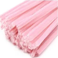 maDDma Basteldraht 20 Draht Pfeifenreiniger 6 mm Länge 30cm CHENILLE Farbe wählbar, rosa