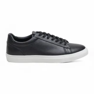 Antique Rogue Schwarze Herren-Sneaker aus Leder - Gibbs