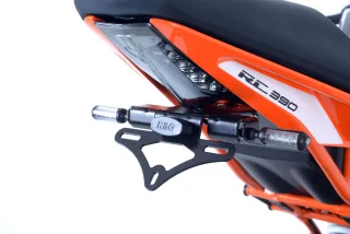 R&amp;G Kennzeichenhalter Heckumbau Aluminium KTM RC 125 / 200 / 390 Bj. 2014-2021 - eintragungsfrei
