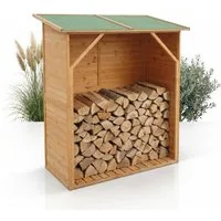 Mucola Kaminholzregal XXL HOLZ Kaminholzregal Brennholzregal Kaminholz Brennholz Unterstand, BxTxH:119x61x155 cm, (Stück, 1-St., Stück), mit Wetterschutz