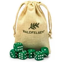 Waldfelsen Spiel – 2-50 Stk Standard Spielwürfel 16 mm Acrylwürfel Würfel bunt, Spielmaterial, Verschiedene Farben