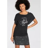 KangaROOS Jerseykleid (2-tlg) bedrucktes Design, aus Baumwolle und Modal