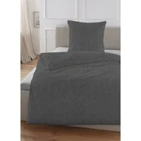 HECHTER PARIS Bettwäsche 0481309, Musselin, 2 teilig, gekreppte Optik + Struktur, weich, angenehmes Schlafklima, Sommer