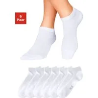 H.I.S Sneakersocken Damen Herren Sneaker Socken aus Baumwolle, Niedrige Socken Sportsocken (Packung, 6-Paar, Gr. 35-38-bis 43-46) mit weicher Frotteesohle