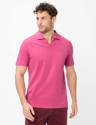 Brax Herren Polo Style PAZ raspberry, Rosa, Gr. 5XL