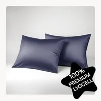 Seralino Kissenbezüge Set aus 100% Lyocell (Tencel) in Gr. 40x80, 80x80, 40x60cm, (2 Stück), besonders weich, schnelltrocknend, atmungsaktiv, aus Eukalyptusfasern