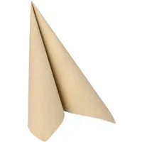 PAPSTAR Papierserviette, Servietten stoffähnlich 40x40cm Royal Collection 50 Stück Beige