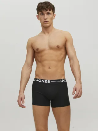 JACK&JONES - SENSE TRUNKS 3-PACK NOOS Black - Gr. - XXL
