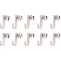 SOFT-RAIL Seilhaken Verstellbarer Bilderhaken Mini, für Galerieschienen & Bilderschienen, (Set, 10-St), Zubehör