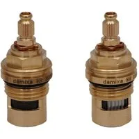 Damixa Badarmatur Damixa Keramisches Innenoberteil 1/2"-Set, kalt und warm 13297 + 13298