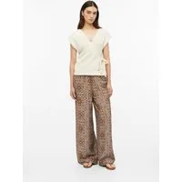 s.Oliver Chinos Hose Strukturierte Wide-Leg-Hose aus Viskosemix