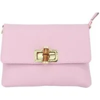 BRISE TASCHE Schultertasche Brise - Leder Kleine Umhängetasche mit Bambusverschluss, Verstellbarer Schulterriemen, Crossbody Tasche