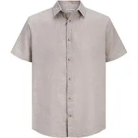 Jack & Jones Kurzarmhemd JJESUMMER LINEN BLEND (1-tlg)