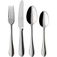 Villeroy & Boch Besteck-Set Tafelbesteck-Set 68-tlg. Mademoiselle (1-tlg), Edelstahl, Kaffeeservice, Geschirrset, für 12 Personen, Edelstahl, silber
