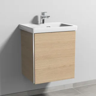Sanipa 3way Waschtischunterbau zu Villeroy & Boch Subway 3.0 Waschtisch mit 1 Tür, Eiche-Nordic BR84548