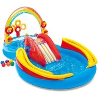 Intex Pool Intex 57453NP Regenbogen Pool Spielcenter, Aufblasbar, 381 L