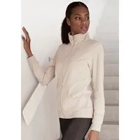 Bench. Loungewear Sweatjacke mit glänzender Logostickerei am Stehkragen, Loungewear